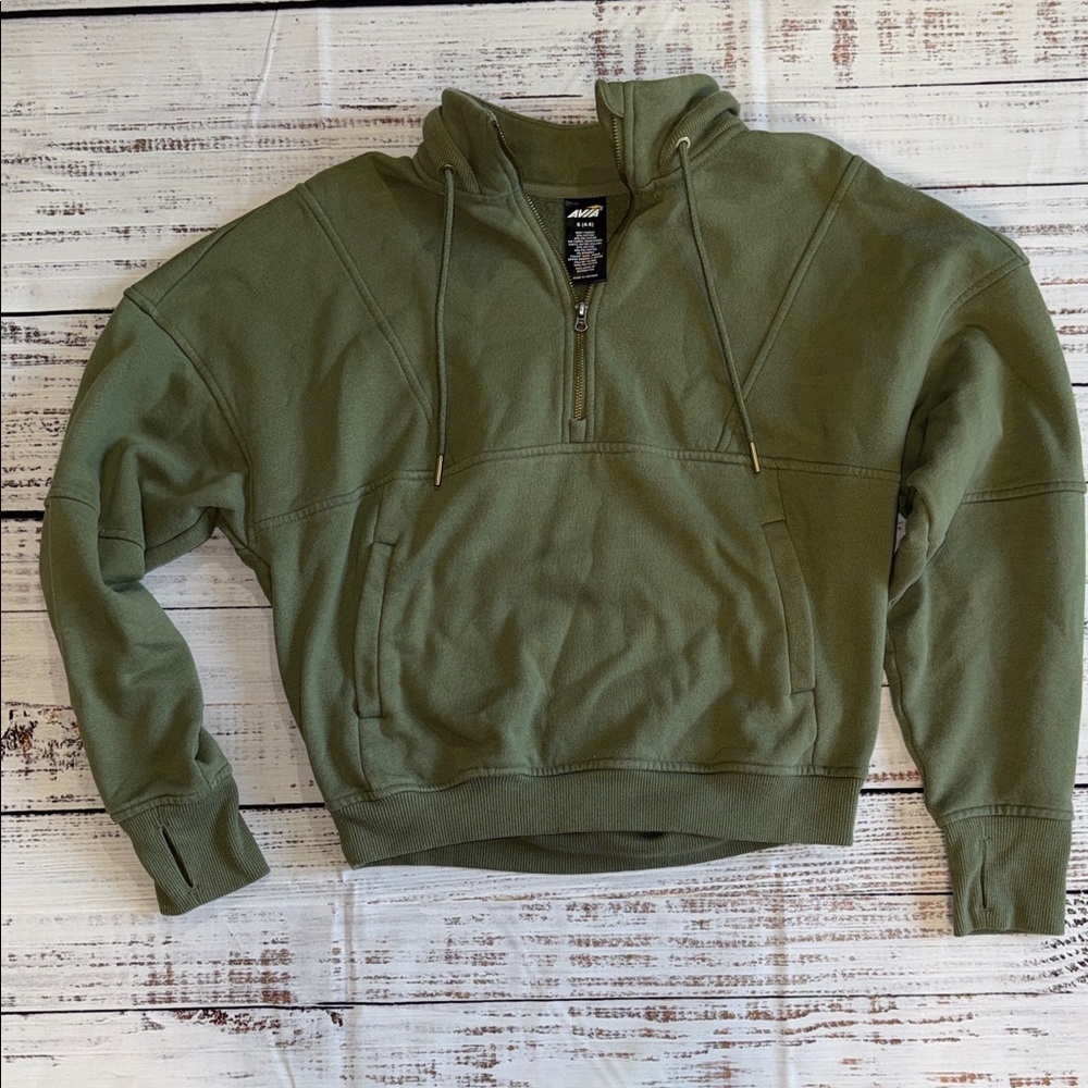 Avia Olive Half-Zip Pullover